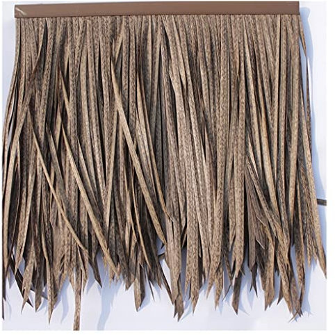 Simulación artificial de tejado de paja, Paja Artificial de pvc, decoración de techo de paja artificial, decoración de cobertizo de césped escénico, paja falsa hecha a mano for parque(20pcs)