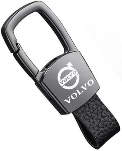 ZHIDZ Auto Schlüsselanhänger, für Volvo S40 S60 S80 S90 V40 V50 V60 V90 C30 C70 XC40 XC60 XC90, Personalisierte Mode und Kreative Geschenke Stark und Robust Anti Lost Schlüsselanhänger,A A