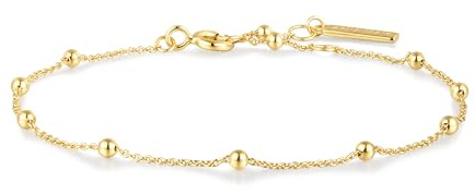 ANIA HAIE Damen Armband CHIC CREATOR Beaded Chain aus 925 Sterling Silber, Länge: 16,5 cm + 2 cm Verlängerung, inkl. Geschenkverpackung
