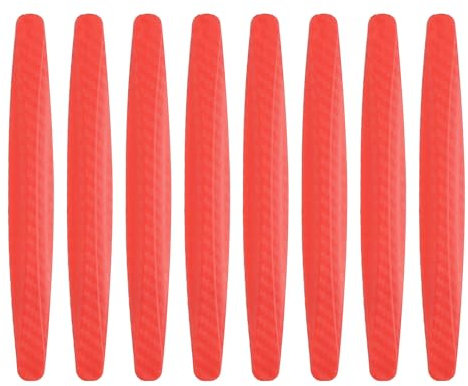 sourcing map 8pcs Car Door Edge Guards Protectors Anti-Collision Side Door Edge Protector Trim Strip Anti-Scratch Universal Vehicle Exterior Accessories for Cars SUV Pickup Truck, Red