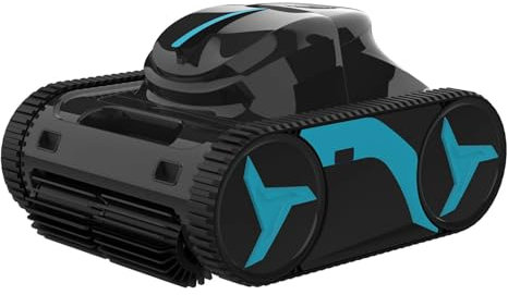Poolroboter M80 mit Akku - Kabellos, KI-gesteuert & mit App-Steuerung - Bis 8h Laufzeit - Für Boden/Wand/Wasserlinie - Für Pools bis 70m³