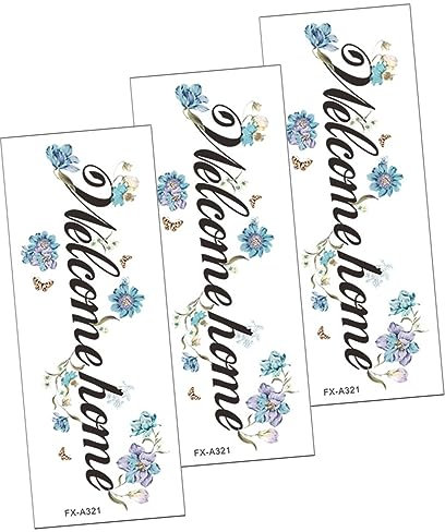 HOMSFOU 3sätze Selbstklebende Wandtattoos Mit Blumenmotiv Diy Wandaufkleber Für Wohnzimmer Und Schlafzimmer Dekorative Wandkunst Für Einladende Wohnräume