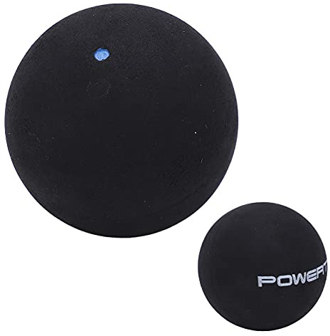 Luqeeg Einzelpunkt-Squash-Ball 37mm Gummi-Trainings Ball für Anfänger mit Weichem Gefühl, Konsistent Bounce und Leichtem Design (einzelner Blauer Punkt)