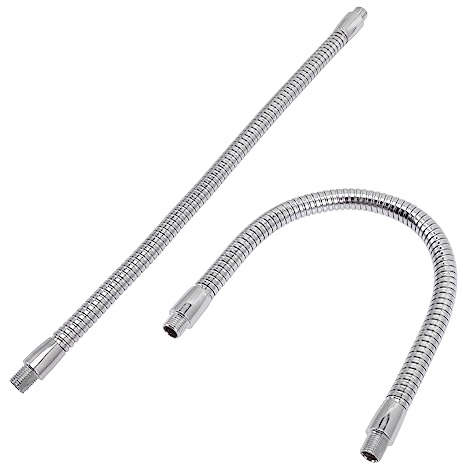 2 Stück Flexible Lichtmasthalterung aus Eisen mit Schwanenhalsgewinde | Spotlights und Lichtzubehör, Stabile Halterung, Schnelllösefuß, Präzises Ausrichten