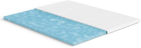 Meisterschlaf Topper de espuma de gel 160 x 200 cm – Sensación suave – RG 50 – Oeko-Tex ® Standard 100 – Funda lavable a 60 °C – ideal para colchones duros – contra el dolor de espalda – Fabricado en