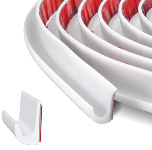 5M Self-Adhesive J-Shape TPE RV Rain Gutter Drip Trim | Suitable for campers, vans and boats, guides roof runoff to stop side water dripping during outdoor travel