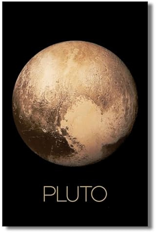 Moderne Planeten Pluto Wand Kunst Poster Drucke Leinwand Malerei Bild Wohnzimmer Wohnkultur 40X50Cm Kein Rahmen