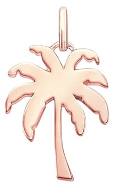 LDGSUPH Rose Gold Anhänger, Palme Anhänger Schmuck Europa Zubehör 925 Sterling Silber Ethnisches Geschenk Für Frau Männer Mädchen