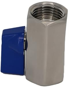 1/8-3/4 BSPT Doppel-Kugelhahn Mit Innengewinde, PTFE-Dichtung Aus Edelstahl 304, Absperrventil for Wasser, Öl Und Gas Mit Maximalem Druck Von 2,45 MPa(NPT-1l4 inch)