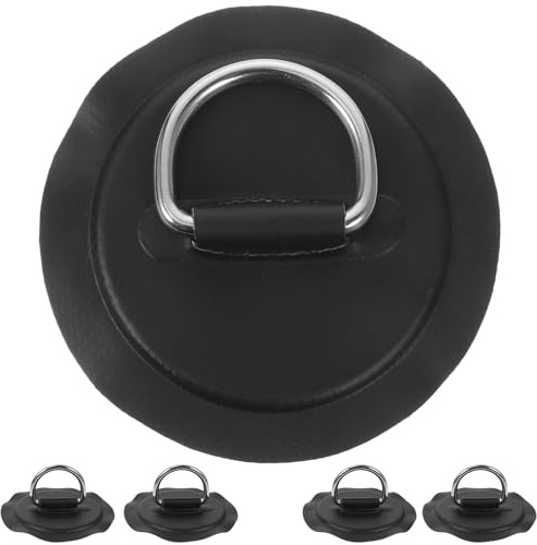 PLAFOPE modern Edelstahl D 5 Stück für Schlauchboote und Kajaks mit PVC Polsterung rostfrei D förmige Ösen für Wassersport und Ersatzteile