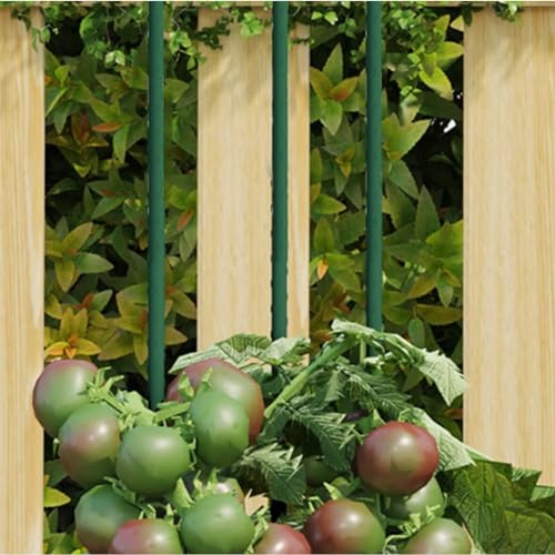Pflanzenstützen 30 STK. Grün 90 cm Stahl, robuste Kletterhilfe für Tomaten, Gurken, Hortensien und Kletterpflanzen, ideal für Innen- und Außenbereich