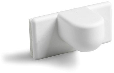 CG-Sonnenschutz Magnethalter für Sonnenschutzprodukte mit magnetischer Unterleiste zum kleben oder Schrauben - z.B. Aluminium Jalousien (4 Stück)