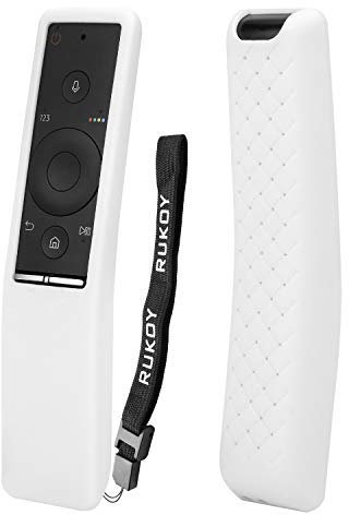 Rukoy Funda Protectora de Silicona Compatible para Samsung Smart TV Control Remoto de BN59-01241A/BN59-01242A/BN59-01260A, Anti-Slip Amigable para los niños Anti-perdida con Correa Mano