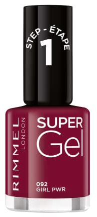 Rimmel London Smalto Unghie Super Gel - Nail Polish Effetto Gel a Lunga Durata - 092 Girl Pwr - 12 ml