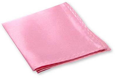Pochette, mouchoir de poche pour veste de costume rose, finitions main