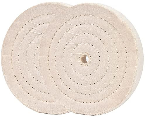 QZATACAEN Disco de pulido de espejo de 200 mm (70 capas), con orificio de 16 mm para herramientas de lijado de mesa, 2 discos de pulido para lijadora