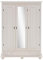 Beauty.Scouts Garderobenschrank 3-türig Laurine weiß Fichte Massivholz 152x193x59cm (B/H/T) mit Spiegel Garderobe Flurgarderobe Flur Schrank Jackenschrank