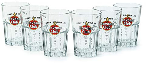 Havana Club Lot de 6 verres Longdrink - Bar - Boissons - Cocktail