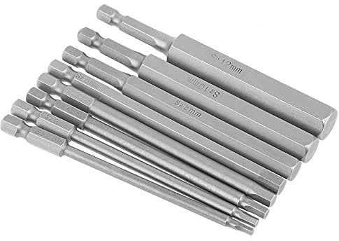 Juego De Puntas De Destornillador Allen De Cabeza Hexagonal De 8 Piezas Puntas Atornillador Hexagonal de 4mm Broca De Destornillador Hexagonal, Vstago Hexagonal Juegos de Puntas