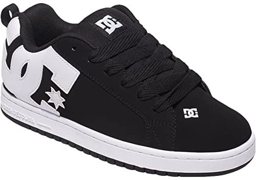 DC Shoes Herren Court Graffik - Leren Schoenen voor Mannen Sneaker, Schwarz, 43 EU