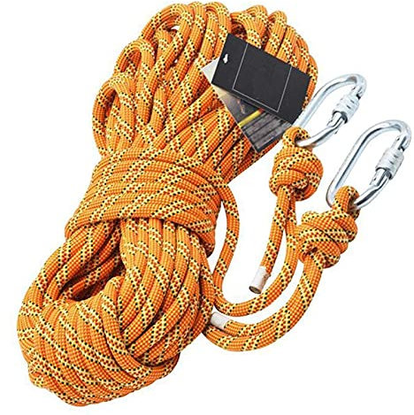 showyow 11 mm Outdoor-Kletterseil 80 m, Feuerleiter-Sicherheits-Abseilseil, perfekt für Camping, Wandern, Downhill, Hängematte, Schaukeln