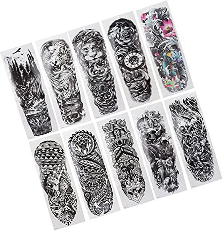 Arm Ärmel Temporäre Tattoos, Tatoo Aufkleber Sichere Tattoo Ärmel Nicht reizend für Frauen für Halloween-Kostüm