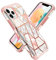 Fingic for iPhone 11 Pro Max Case,iPhone 11 Pro Max Phone Case,Marble Rose Gold 2 in 1 Slim Girl Women Hard PC Soft TPU Rubber Rugged Bumper Shockproof Anti-Scratch Protective Case iPhone 11 Pro Max