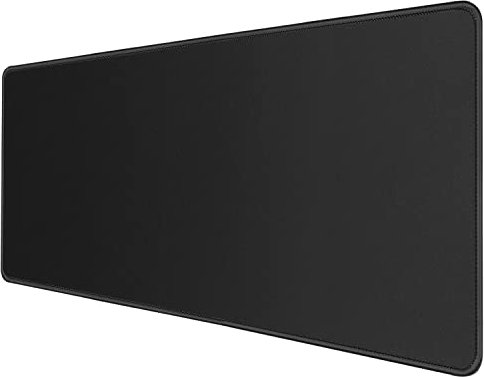 JIKIOU Gaming Mouse Mat, Large Mouse Pad 800x300x3mm Desk Mouse Pad with Stitched Edges Non-Slip Comfortable Mouse pad with Smooth Cloth Surface, Improved Precision and Speed, Black