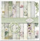 ITD Collection - Decoupage Papier Paket - Decopatch Papier 310 x 320 mm - Scrapbooking - Dekorpapier für DIY Alben Bullet Journals (Flower Post - White, SLS047)