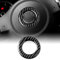 KUNGKIC Auto Lenkrad-Mittelring Kohlefaser Aufkleber Dekorative Innenbereich Compatible with VW Volkswagen Scirocco 2009-2014 Zubehör