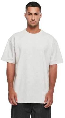 Build Your Brand T-Shirt Oversize BY102-Heavy pour Homme, Gris Clair, S, Gris Pastel, S