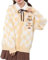 Kawaii Pullover Anime Plaid Cardigan Pullover Cardigan für Frauen Cosplay Kostüm V-Ausschnitt Langarm, gelb, Groß
