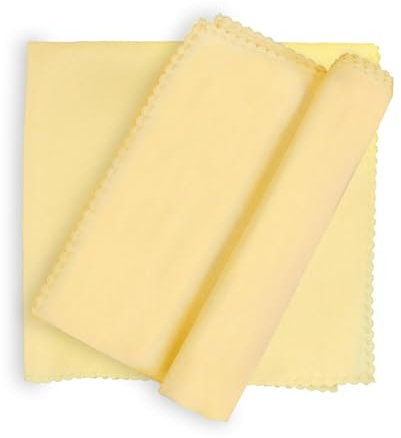 BIT.FLY Stoffservietten - Set von 20 Polyester Servietten mit Spitze 48x 48CM Für Restaurants Hotels Bankette Hochzeiten, Beige
