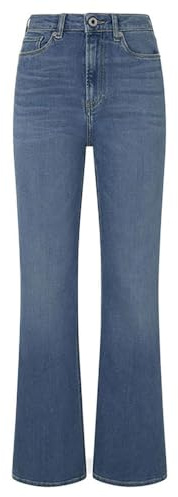 Pepe Jeans Damen Flare Hw PL204734 Jeans, Blue (Denim-MQ4),