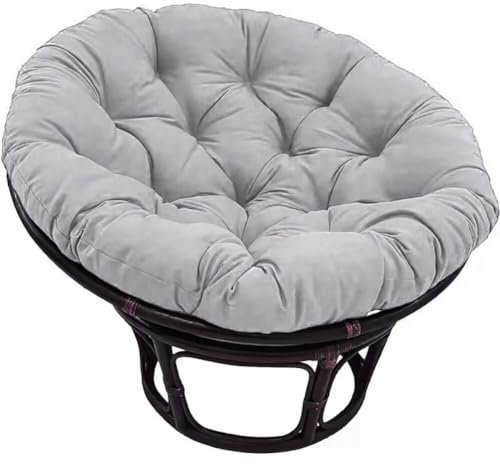 COITROZR Hängesessel Kissen 60 cm Outdoor - Stuhlkissen Papasansessel Sitzkissen Gartenmöbel Polster Hängekorb Sitzpolster Dicke Sitzauflagen für Rattanmöbel und Gartenstuhl Rund Papasansessel Kissen