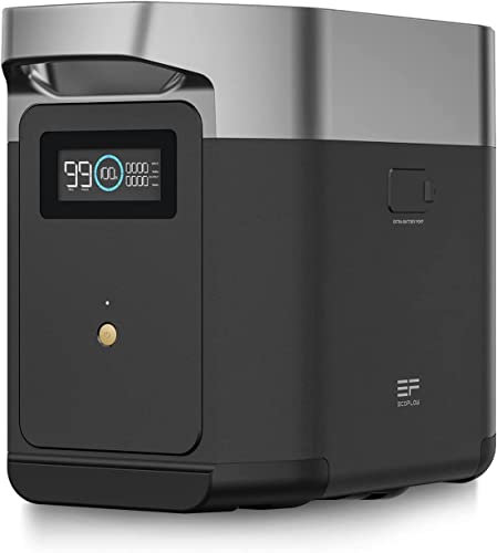 Batterie supplémentaire EcoFlow Delta 2, capacité ajoutée de 1 kWh pour Alimentation de Secours Domestique, Batterie Portable pour alimenter Plusieurs appareils en Usage intensif (Reconditionné)