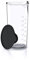 Arendo - Verre doseur en plastique gradué 600 ml et 20 onces - verre mesureur transparent - idéal pour les mixeurs électriques et les fouets - pichet mesureur cuisine - verre gradueur - gobelet
