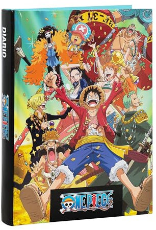 ONE PIECE Offizieller einteiliger Schülerkalender, 2024-2025, 12-Monate-Terminplaner, ideal für Grund- oder Mittelschule, gepolsterter Einband und 320 Innenseiten, farbig bedruckt, 12,7 x 17,8 cm,