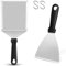 HaWare Juego de espátulas para barbacoa, espátulas de acero inoxidable, juego de 2 para hamburguesas Smash, espátula para barbacoa de gas, placa de fuego y teppanyaki, accesorio ideal para hombres