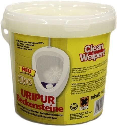 Uripur Citro Beckensteine für Urinale 2 x 1 KG = 2 kg