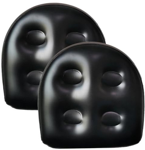 Siège d'appoint gonflable 2 pièces 18,5 x 14,6 x 5,9 '' Siège de spa et support dorsal gonflable avec ventouse Siège de bain à remous Siège d'appoint de bain à remous en PVC pour adultes Siège d'appoi