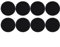 LVYXON Kitchen Compost Bin Charcoal Filter Replacement, 8PCS Activated Carbon Filter Cotton (round)