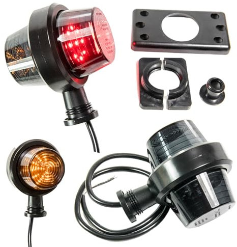 Web Truck Umrissleuchte Begrenzungsleuchte Old school Tuning DARK Graphite Hängend Positionsleuchte 12V 24V Farben Orange und Rot für LKW PKW Anhänger, Trailer, Wohnwagen usw. 1 Stück