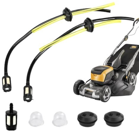 EYVRPAU 7 piezas Manguera de Combustible Universal para Desbrozadora,Filtro de Gasolina (3.5MM de diámetro interior)