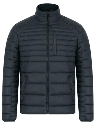 Tokyo Laundry Men's Ector Multi Zip Pocket Funnel Neck Quilted Puffer Jacket