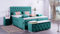Boxspringbett Jana 240x220, VS-Türkis, 7-Zohnen Taschenfederkernmatratze, Ergoflex - Inklusive Aufbau - Deutscher Hersteller