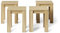 LafeuR Hocker für Esszimmertisch,4er Set,Esszimmerstühle,Küchenstuhl,Holzhocker,küchen Möbel,40x30x45 cm,Eiche