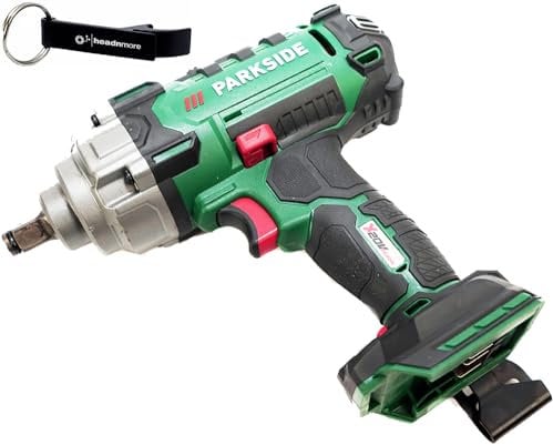 HEADNMORE® Bundle Parkside PASSK 20 - Atornillador de impacto con batería (20 V, en maletín de transporte y llavero HEADNMORE® (sin batería)