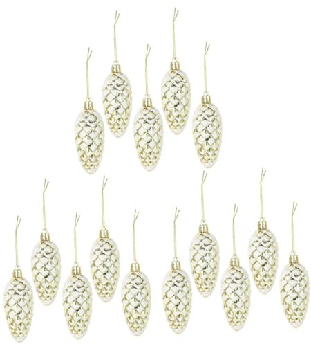 3 Sätze Weihnachts Tannenzapfen Ornament Weihnachtsbaum Ornament Weihnachtsdekoration Ornamente Für Den Weihnachtsbaum Tannenzapfen Anhänger Weihnachtsbaumschmuck 5 Stück * 3 MAGICLULU