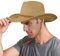 RUIXIA Chapeau Cowboy Western Femme Homme Chapeau de Paille Adulte Unisexe Capeline Large Bord Pliable Anti-UV Casquette Visière avec Mentonnière pour Plage Voyage Camping Pêche Randonnée